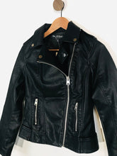 Load image into Gallery viewer, Miss Selfridge Women&#39;s Faux Leather Biker Jacket NWT | UK8 | Black
