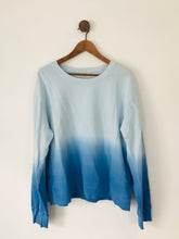 Load image into Gallery viewer, Hush Women’s Ombre Crew Neck Sweatshirt Jumper | XL UK16 | Blue
