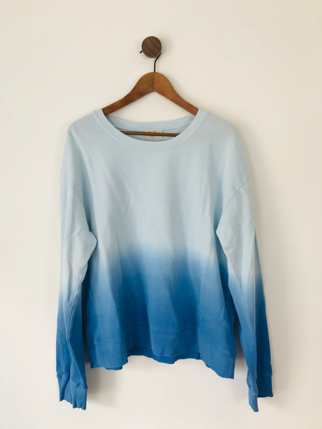 Hush Women’s Ombre Crew Neck Sweatshirt Jumper | XL UK16 | Blue