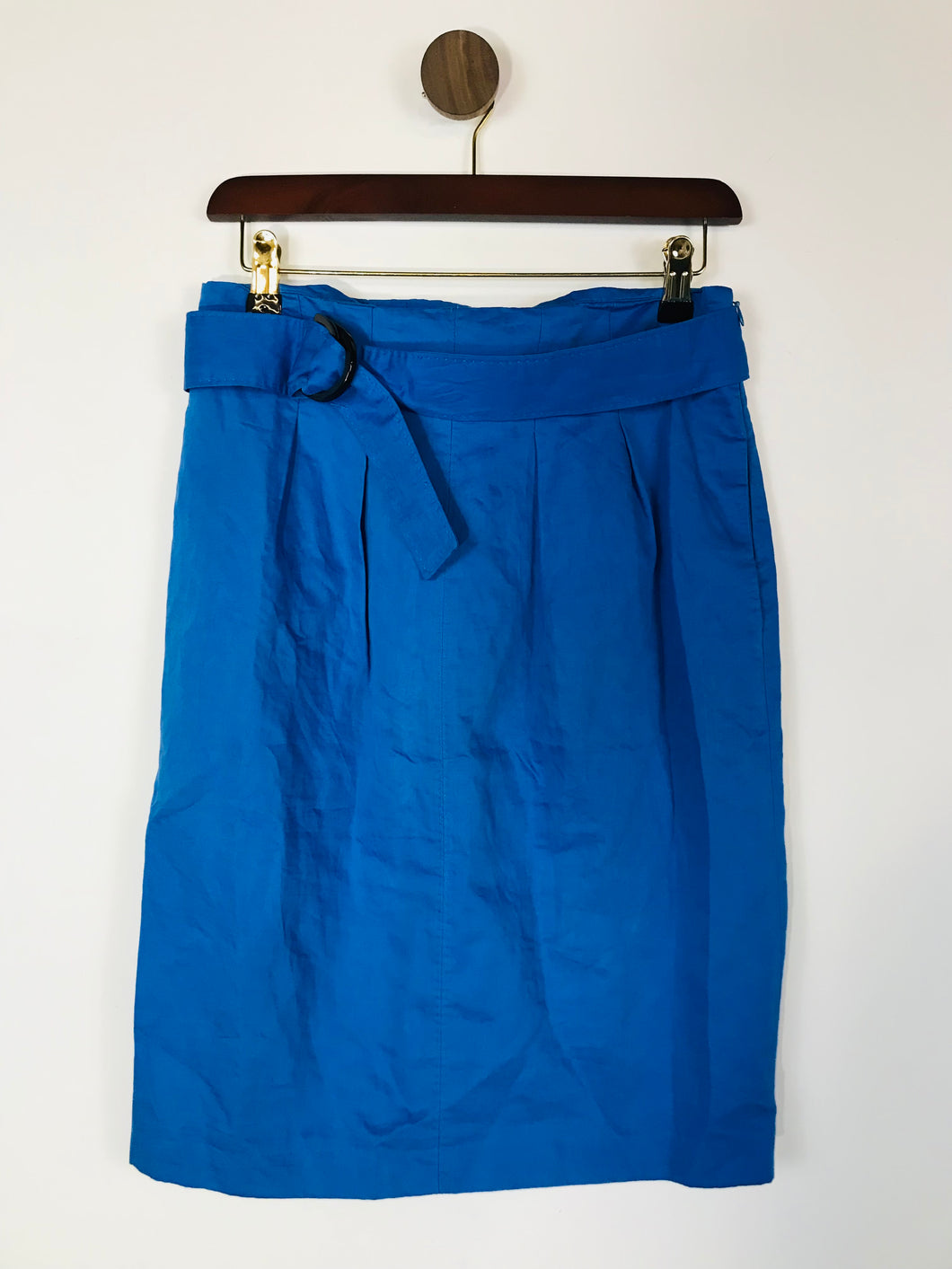 Zara Women's Belted Pencil Skirt NWT | M UK10-12 | Blue