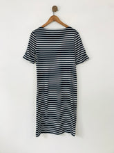 Load image into Gallery viewer, Crew Clothing Women&#39;s Striped Shirt Dress | UK10 | Blue
