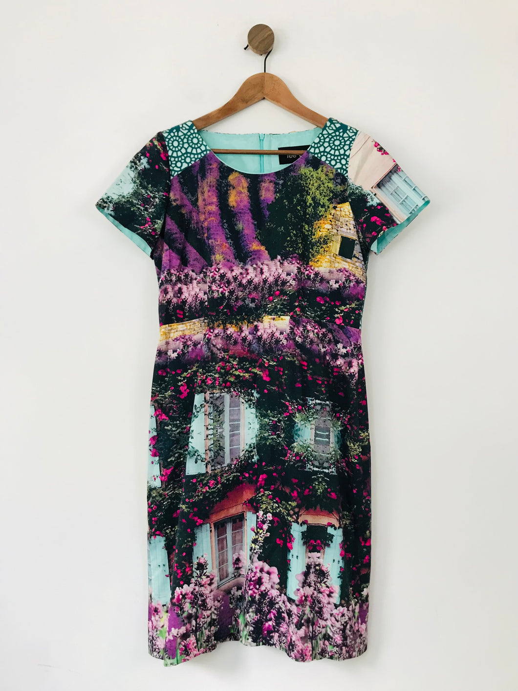 Fee G Women's Floral Cutout Sheath Dress | UK10 | Multicolour