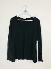 Load image into Gallery viewer, Hunky Dory Womens Thin Knit Oversized Jumper | UK8 | Black
