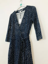 Load image into Gallery viewer, Diane von Furstenberg Women’s Polka Dot Wrap Dress NWT | US6 UK10 | Blue
