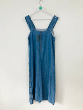 Load image into Gallery viewer, Anthropologie Women’s Seen Worn Kept Denim Maxi Dress NWT | UK12 | Blue
