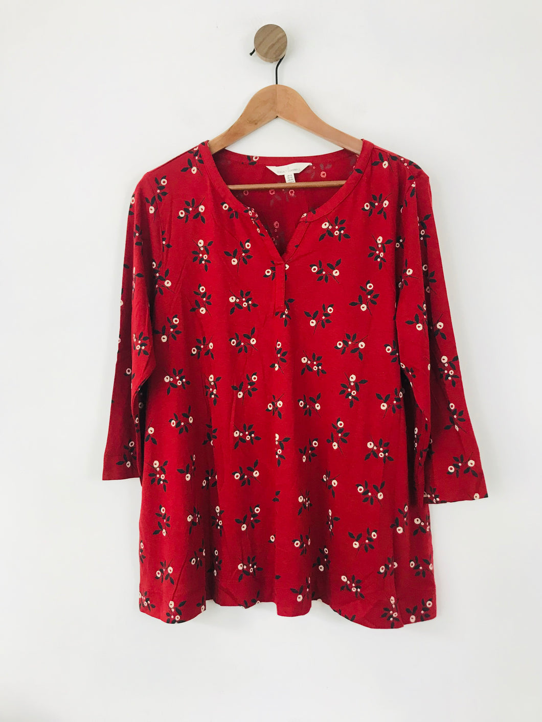 Seasalt Women's Floral T-Shirt | UK16 | Red