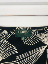 Load image into Gallery viewer, Hobbs Women’s A-line Midi Skirt | UK16 | Black Print
