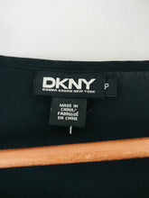 Load image into Gallery viewer, DKNY Women&#39;s Silk Check Shift Mini Dress | P UK8 | Black

