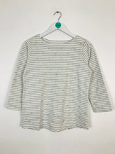 Load image into Gallery viewer, Joules Women’s Stripe Polka Dot Jersey T-shirt | UK10 | Grey
