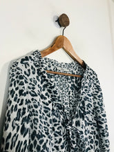Load image into Gallery viewer, 0039 Italy Women&#39;s Animal Print Sheer Blouse | S UK8 | Multicoloured
