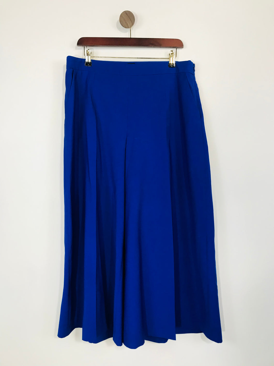 John Lewis Women's Wool Flared Culottes Trousers | UK14  | Blue