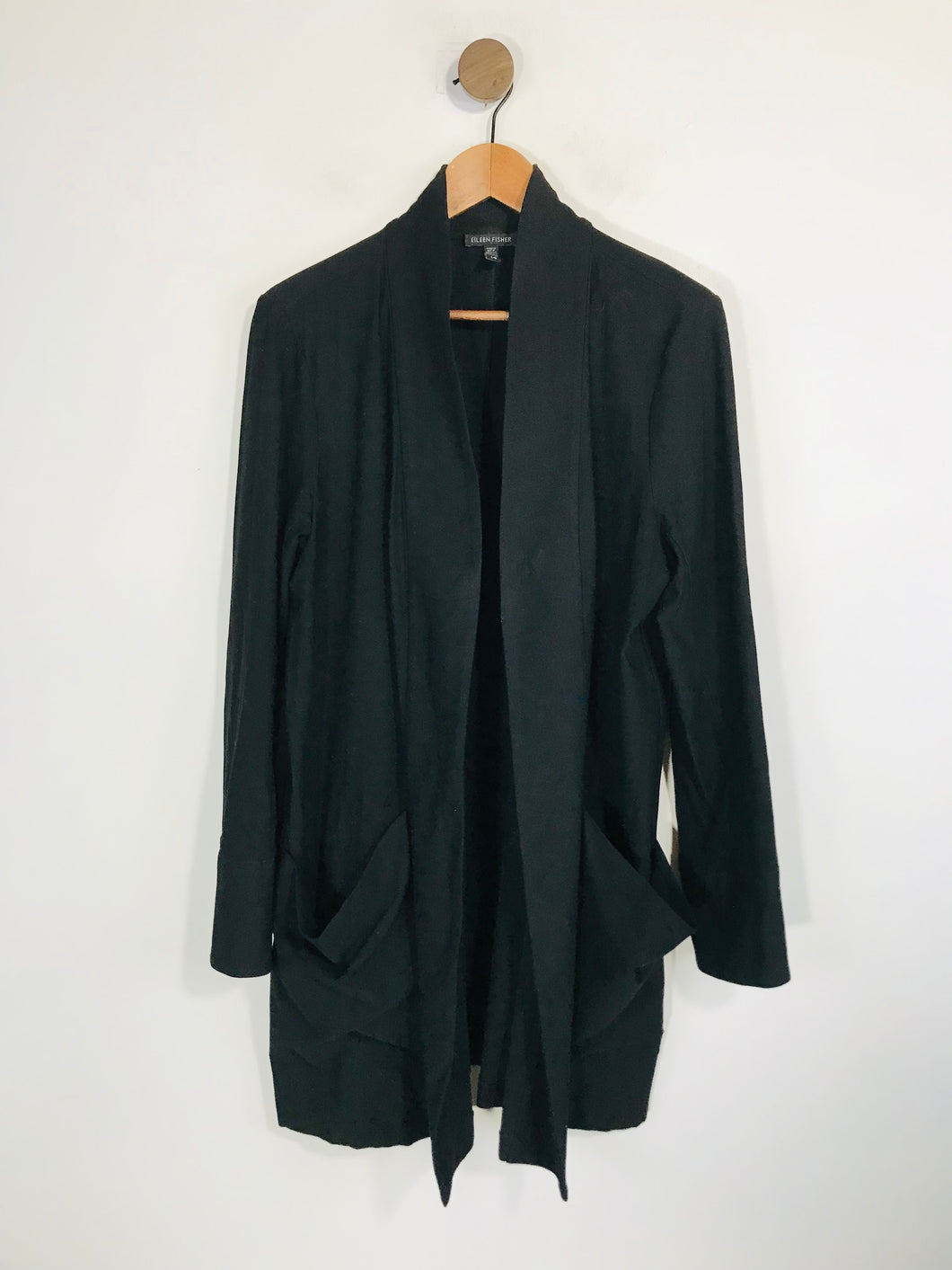 Eileen Fisher Women's Long Stretch Blazer Jacket | L UK14 | Black