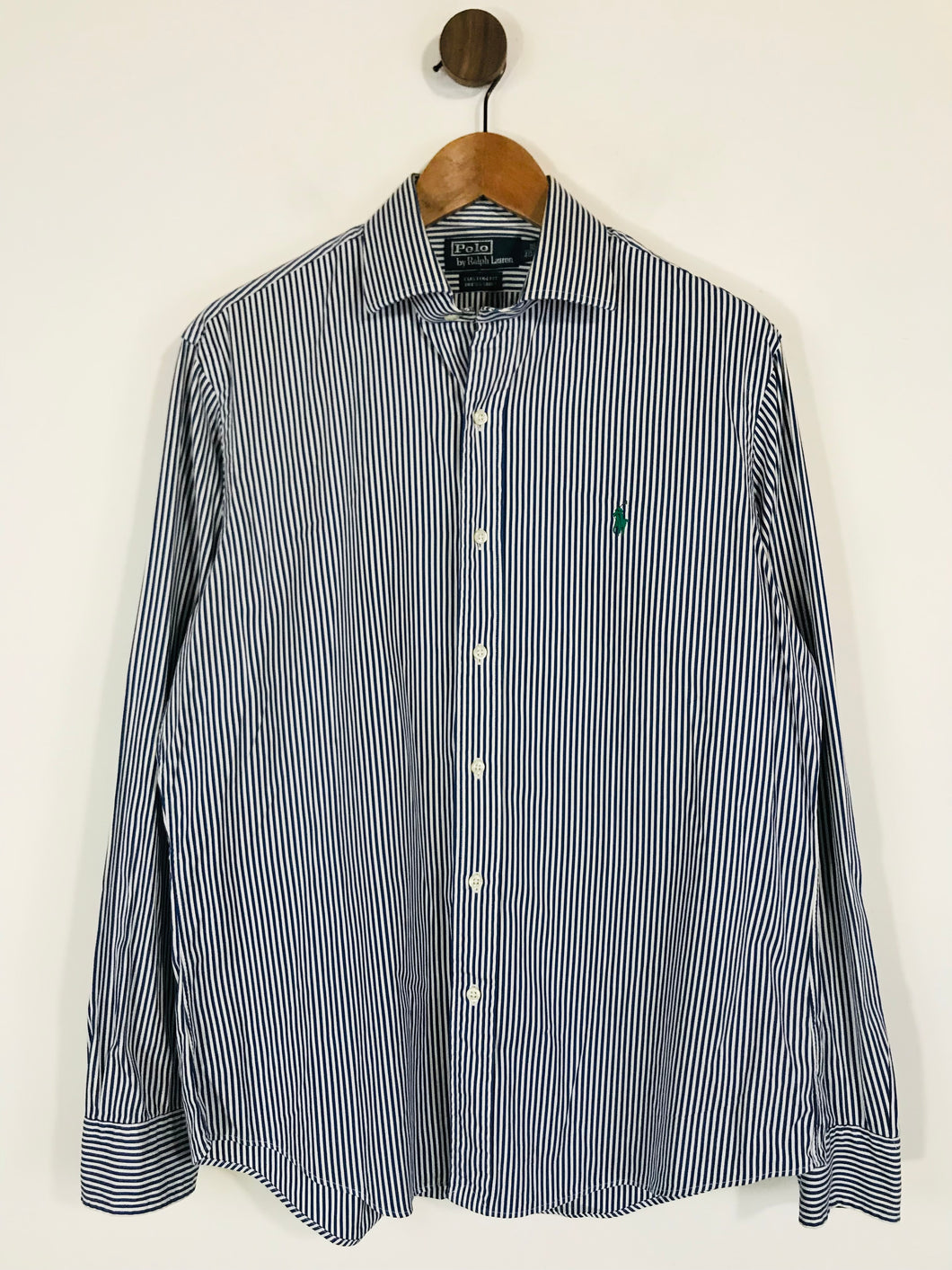 Ralph Lauren Men's Cotton Striped Button-Up Shirt | 40/41 | Blue