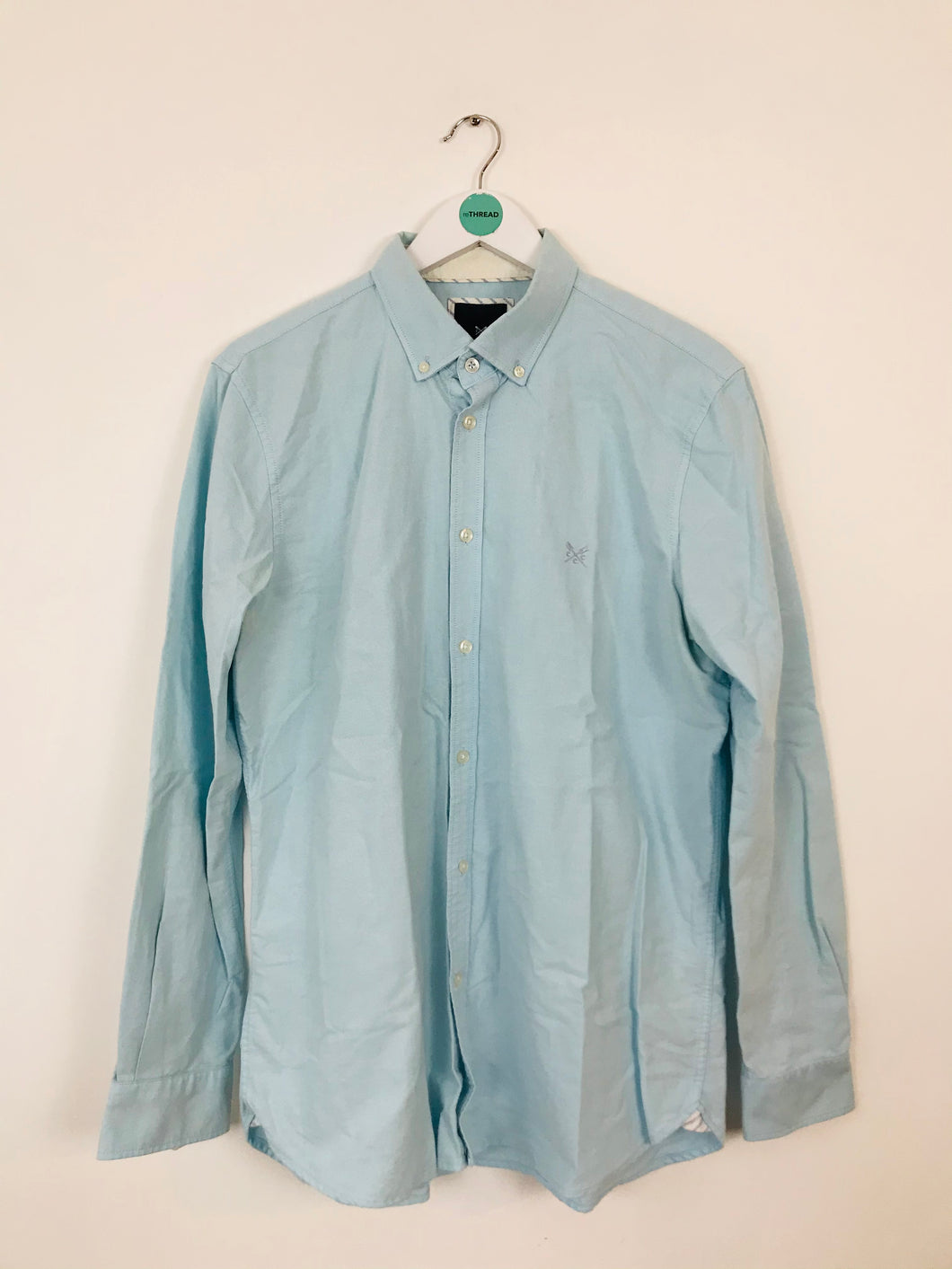 Crew Clothing Men’s Long Sleeve Slim Fit Shirt | L | Blue