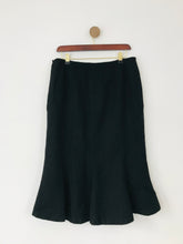 Load image into Gallery viewer, Jaeger Women’s Wool Flared Hem Pencil Skirt | UK14 | Black
