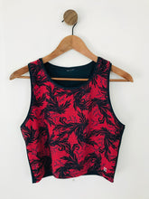 Load image into Gallery viewer, Sweaty Betty Women&#39;s Floral Cropped Gym Sports Top | L UK14 | Red
