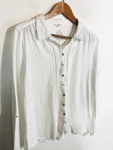 Load image into Gallery viewer, White Stuff Women&#39;s Boho Button-Up Shirt | UK14 | White
