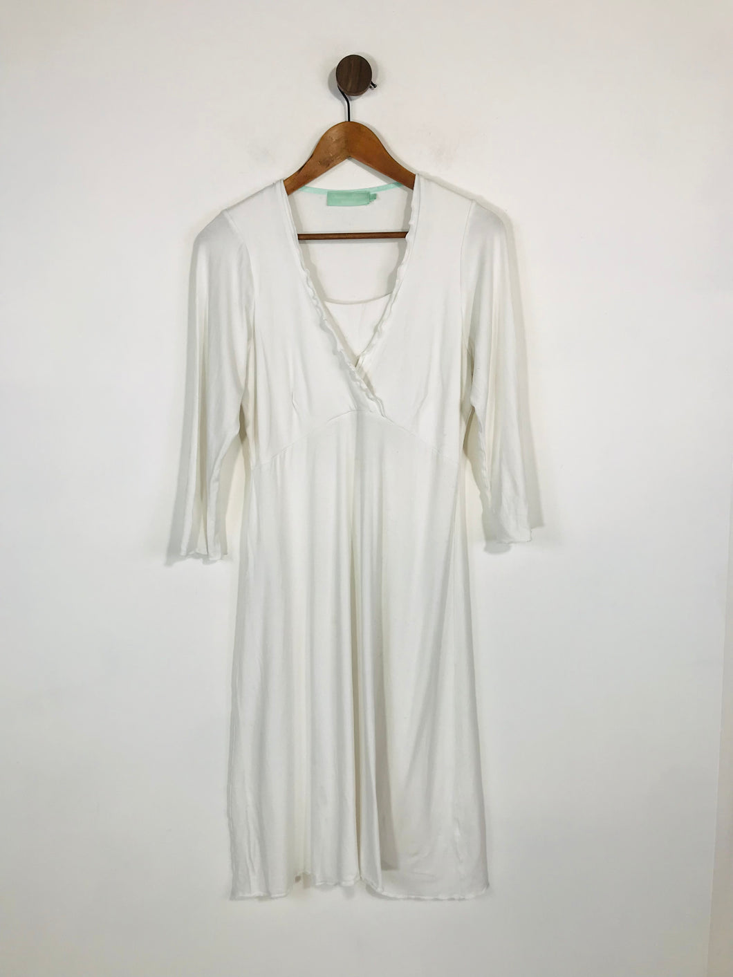 Charlotte Keating Women's Nursing Midi A-Line Dress | 3 UK14 | White