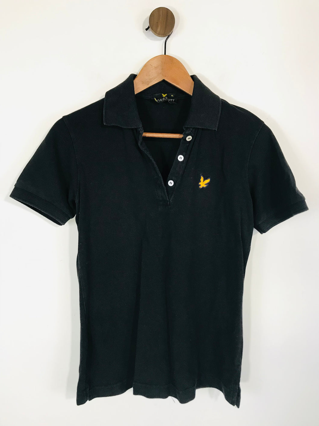 Lyle & Scott Women's Smart Polo Shirt | XL UK16 | Black