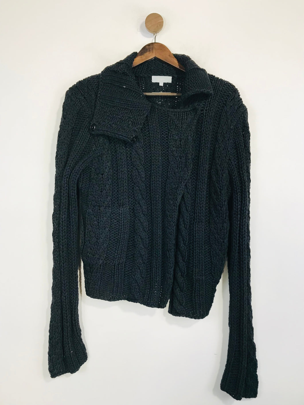 Farhi Women's Cable Knit Cardigan | M UK10-12 | Black