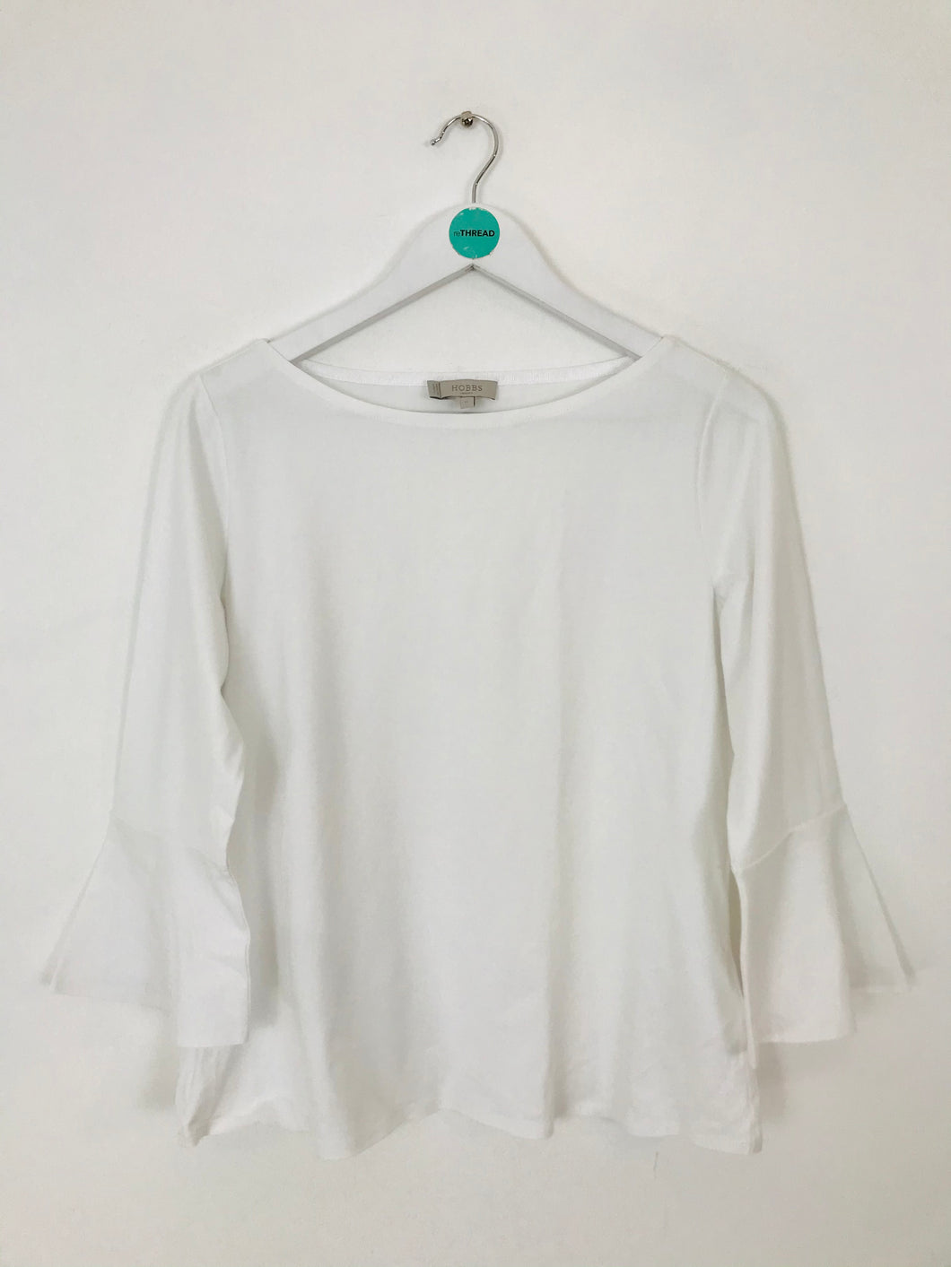 Hobbs Women’s Long Sleeve Bell T-Shirt | M | White