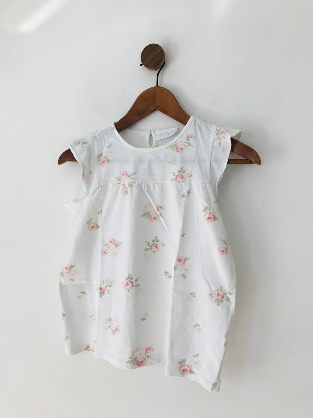 The White Company Kid's Floral T-Shirt  | 10-12 Yrs | White
