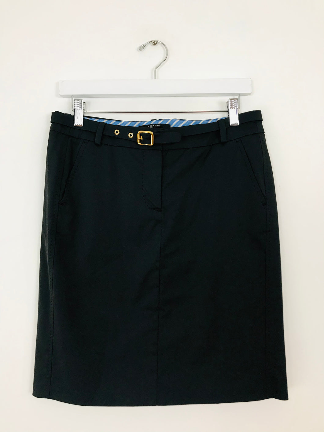 Weekend Max Mara Women’s Shift Pencil Skirt | UK8 | Black