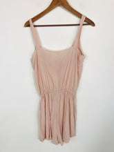 Load image into Gallery viewer, Brandy Melville Women&#39;s Button Up Romper | S UK8 | Pink
