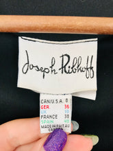 Load image into Gallery viewer, Joseph Ribkoff Women&#39;s Floral Zip-Up Shirt Jacket Blazer | UK10 | Black
