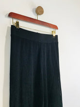 Load image into Gallery viewer, Zara Women&#39;s Wide Leg Mesh Casual Trousers | S UK8 | Black
