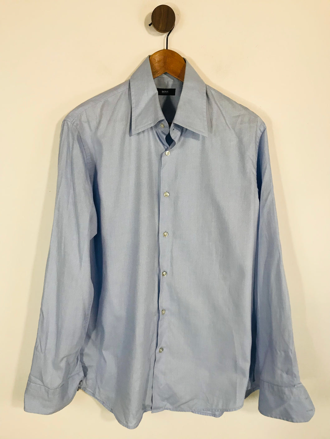 Boss Hugo Boss Men's Button-Up Shirt | 42 | Blue