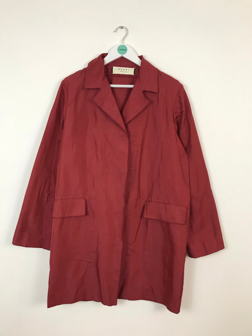 Marni Womens Oversized Overcoat | UK12 | Red