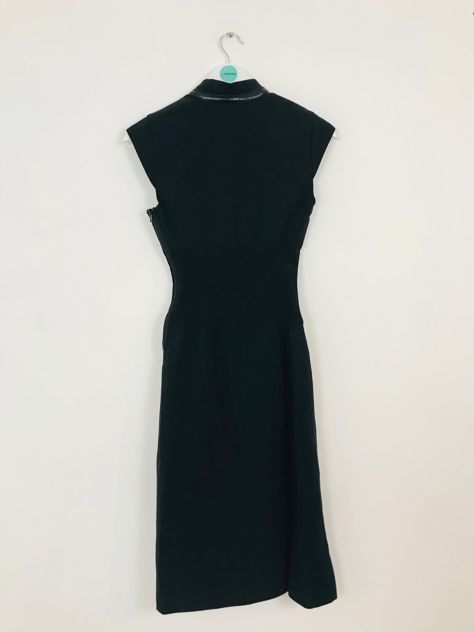 Karen Millen Women's Mandarin Corset Bodycon Dress | UK8 | Black ReThread Karen Millen Women's Mandarin Corset Bodycon Dress | UK8 | Black ReThread