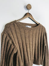 Load image into Gallery viewer, Zara Women&#39;s Crop Knit Jumper | S UK8 | Brown
