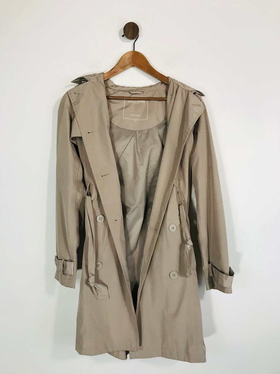 Ilse Jacobsen Women's Smart Raincoat Jacket | UK8 | Beige
