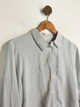 Load image into Gallery viewer, Jigsaw Women&#39;s Silk Button-Up Shirt | UK16 | Grey
