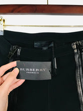 Load image into Gallery viewer, Burberry Women&#39;s Leather Blend Zipper Skinny Trousers NWT | IT42 UK10 | Black
