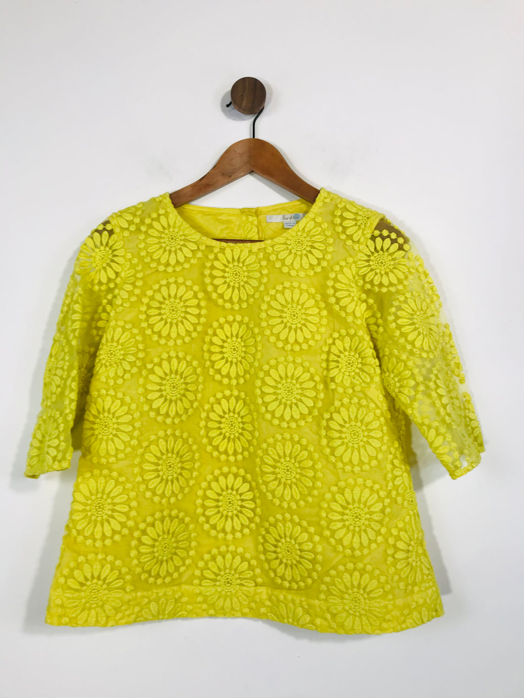Boden Women's Embroidered Blouse | UK10 | Yellow