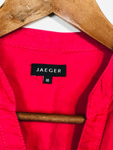 Load image into Gallery viewer, Jaeger Women&#39;s Linen Button-Up Shirt | UK10 | Pink
