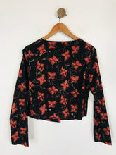 Load image into Gallery viewer, Chandni Chowk Women&#39;s Long Sleeve Floral Blouse | M UK10-12 | Red
