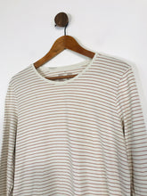 Load image into Gallery viewer, Muji Women&#39;s Striped Long Sleeve T-Shirt  | XL UK16 | White
