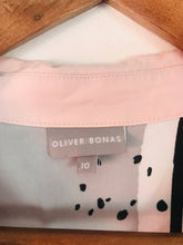 Load image into Gallery viewer, Oliver Bonas Women&#39;s Graphic Print Button-Up Shirt | UK10 | Pink

