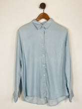 Load image into Gallery viewer, Levi’s Women&#39;s Boyfriend Fit Denim Look Button-Up Shirt | L UK14 | Blue
