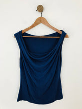 Load image into Gallery viewer, Phase Eight Women&#39;s Draped Neckline Tank Top | UK16 | Blue
