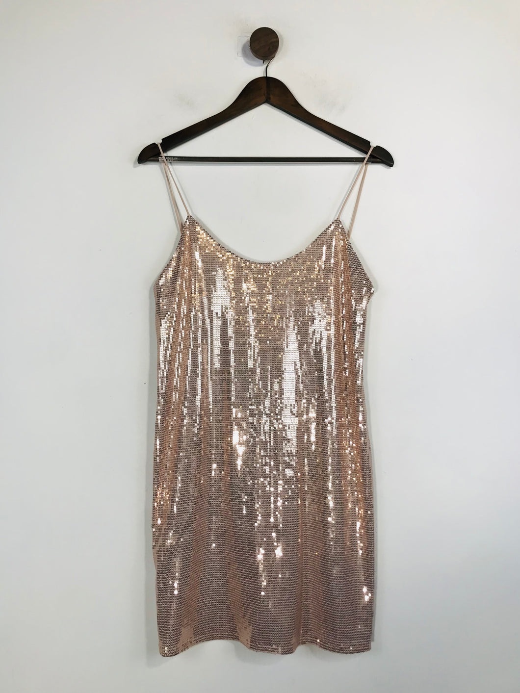 Zara Women's Sequin Mini Dress | M UK10-12 | Pink