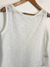 Load image into Gallery viewer, Planet Women&#39;s Lace Tank Top | UK14 | White

