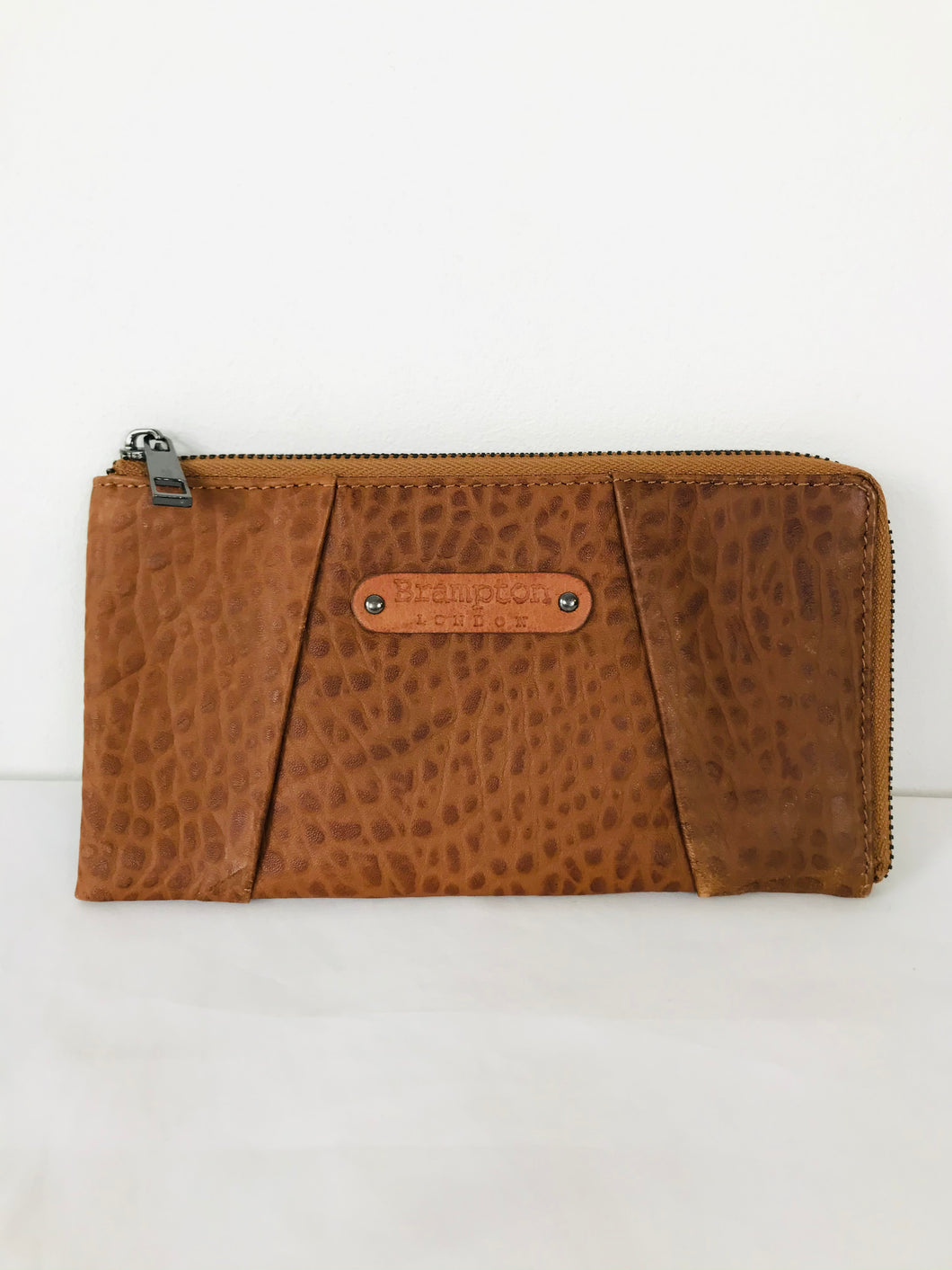 Brampton Women’s Leather Zip Purse Clutch | Small | Brown
