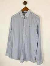 Load image into Gallery viewer, Lacoste Men&#39;s Cotton Check Gingham Button-Up Shirt | L 41 | Blue
