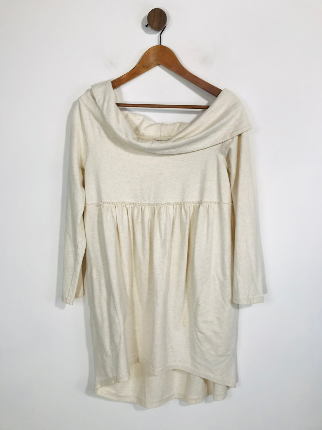 Saturday Sunday Anthropologie Women's Cotton Tunic Mini Dress | XS UK6-8 | Beige