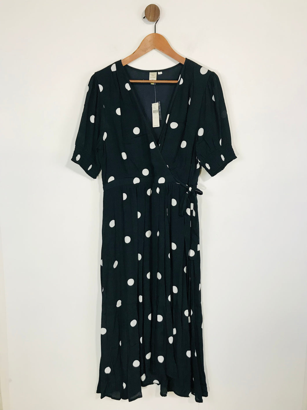 Seen Worn Kept Women's Polka Dot A-Line Dress NWT | UK16  | Black
